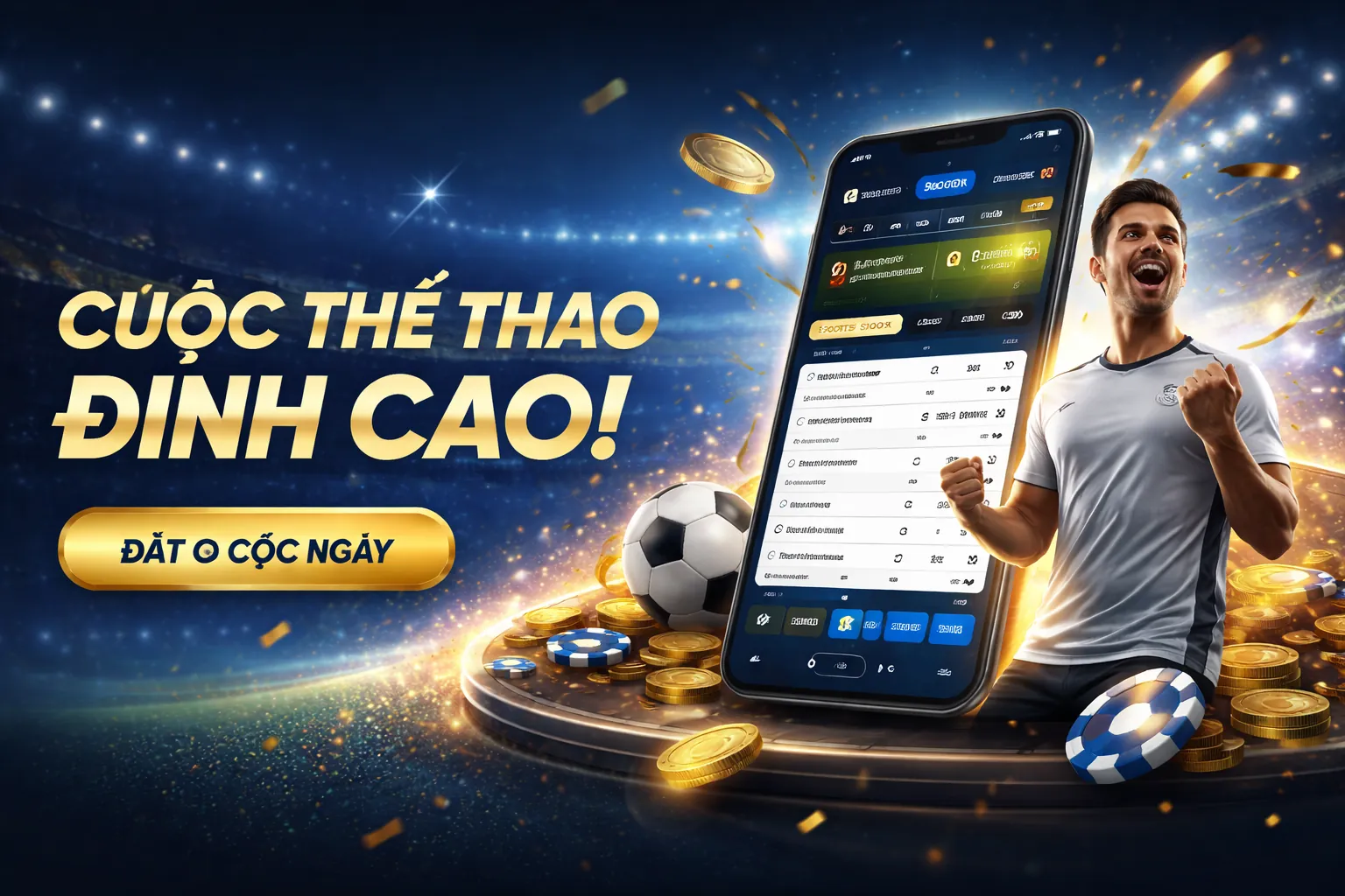 Giao diện ứng dụng cá cược bóng đá kèo nhà cái